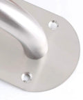 Close-up of 8 Inch Gate Handle Door Pull And Push Plate For Outdoor Gate Fence Garage Doors Plastic Aluminum Fire Doors French Doors Stainless Steel Brushed Nickel With Built To Last Stainless Construction And A Smooth Hand Brushed Finish For Easy Pull And Push