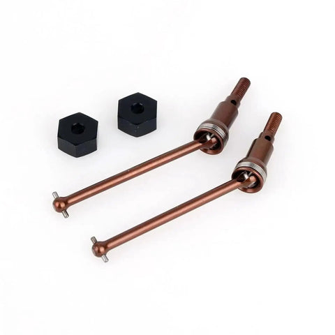 Arrma RC Car Upgrade Drive Shafts And Wheel Hexes Set Hardened Steel Front And Rear For Granite Typhon Grom 1 14 1 18 Scale