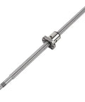 High Performance 1500mm Ball Screw RM2005 Ballscrew Assembly With Customizable Size, smooth stainless steel design for precision CNC machining.