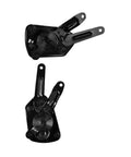 Left Driver Side And Right Passenger Side Hood Hinge Assembly For Ford F 100 1953 1954 1955 Cab Truck Direct Bolt On Fitment LH RH Replacement Premium Aftermarket Quality For Classic Ford Pickup, black steel pair
