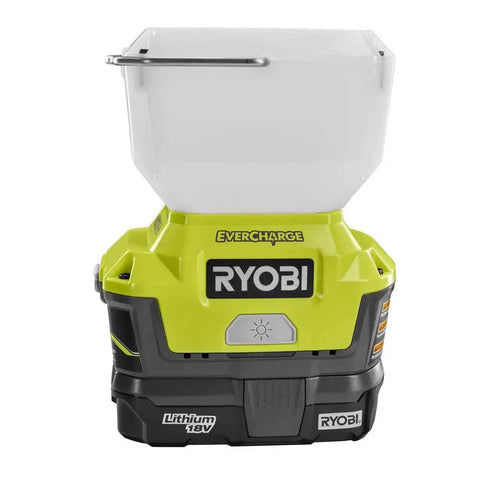 18V ONE Plus EverCharge LED Area Light With 1.3 Ah Battery And Wall Mount Charger, Cordless Work Light For Power Outages And Job Sites