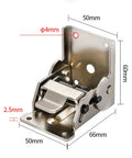 Two Pack 90 Degree Self Locking Folding Hinge Steel Foldable Bracket Hidden Hinge For Extension Brackets On Table Legs Bed Legs And Work Benches Heavy Duty