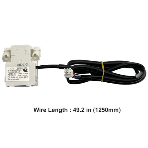 Direct Fit Washer Lid Lock Switch Assembly Replacement With 49.2 Inch Wire Harness For Top Load Washers Plug And Play Drop In