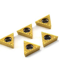 Carbide Turning Inserts TCMT16T304 TCMT32.51 Positive Cutting Action For Steel And Cast Iron Long Tool Life Low Friction Tin Coated