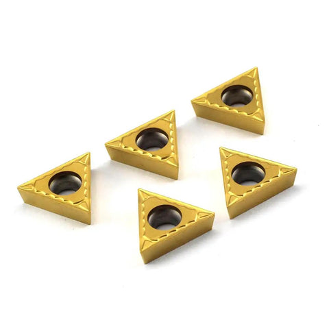 Carbide Turning Inserts TCMT16T304 TCMT32.51 Positive Cutting Action For Steel And Cast Iron Long Tool Life Low Friction Tin Coated