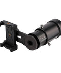 SnapLock Scope Camera Adapter For Smartphone Mount, No-Fuss Quick Lock System, lens adjustment, black metal material