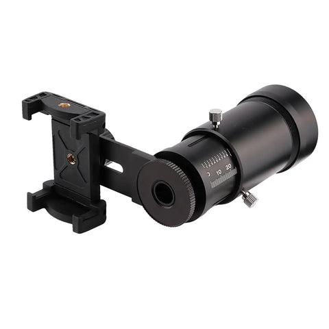 SnapLock Scope Camera Adapter For Smartphone Mount, No-Fuss Quick Lock System, lens adjustment, black metal material