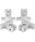 High Precision Linear Guide Rail Kit With SK10 Shaft Support Plus 10mm Optical Axis SCS10UU Bearing Block Set For Smooth CNC And 3D Printer Build Projects, aluminum blocks