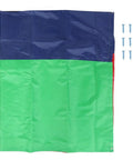 All Weather Swing Set Canopy Replacement Top With 210D Oxford Fabric UV Shield, Windproof Screw Kit in green, blue, red