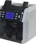 Heavy Duty Money Counter Machine Processes Swift Cash Bills Automatic Denomination Sorting Serial Number Reading Built In Printer Handles Global Currency Straight Up Accuracy with TFT monitor display.
