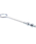 Eye Bolts With Nuts Half Inch 13 Thread By 10 Inch Zinc Plated Steel 10 Pack Heavy Duty Hardware For Secure Lashing And Cable Hanging Marine Railing And Post Mounting Boss Grade, side view showing bolt and nuts