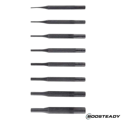 8 Piece Gunsmith Pin Punch Tool Set In Zippered Organizer Case With 3.94 Inch Length Includes 1/16 To 5/16 Inch Pin Punch Sizes