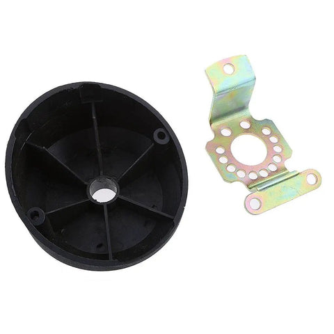 Black 20 Degree Boat Steering Bezel Kit For Outboard And Inboard Engines Angled Bezel With Three Quarters Inch Diameter And Twelve Cm Base Lets The Steering Wheel Tilt Up Seventy Degrees And Is Compatible With Most Mechanical Steering, parts display