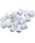 Door Stop Bumpers Rubber White 0.4 Inch Replacement Sleeves 16 Pack No Fuss For Doors Protect Walls Floors And Home Durable Rubber