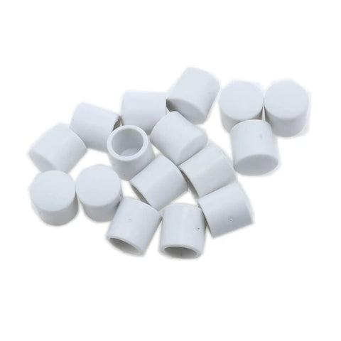 Door Stop Bumpers Rubber White 0.4 Inch Replacement Sleeves 16 Pack No Fuss For Doors Protect Walls Floors And Home Durable Rubber
