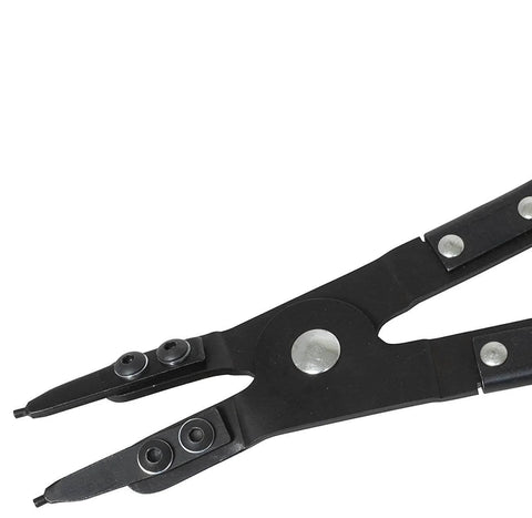 Spindle Snap Ring Pliers For Ford Super Duty Trucks With Narrow Tips, Ratcheting Lock, Heavy Duty Design, Fits 2-1/2 Inch Hub