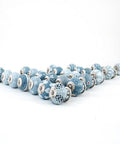 Fresh Grey Handmade Ceramic Cabinet Knobs Set Of 400 Decorative Drawer Pulls For Kitchen Cupboards Dressers Wardrobes Furniture Makeover Tight Setup Killer Vibe Solid Stash in blue floral design.