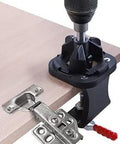 Jig Kit Set For Precision Drilling And Assembly, Black, Built For DIYers And Pros, Easy Setup with drill on wooden surface