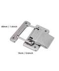 Premium Stainless Steel Spring Latch Toggle Hasp Two Pack Rust Proof Cabinet Locker Door Securing Hardware Durable Heavy Duty Home Security Solution You Gotta Try, 40mm x 15cm