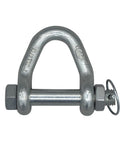Four Pack Web Sling Shackle With Quick Pin For 2 Inch Straps 8,000 Lbs WLL White Blue Zinc Built Tough For Auto Hauling