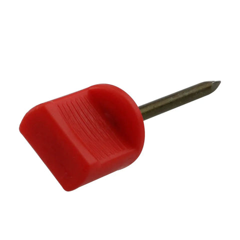 Red Archery Target Face Pins 10 Pack Manganese Steel Nails with plastic cap for target boards
