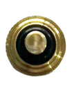 Top view of Road Warrior Grade Radiator Bleeder Bolt, brass construction, designed for easy cooling system maintenance.