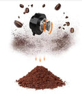 Coffee grinder with freshly ground coffee beans, part of High Capacity Self Serve Coffee Vending Machine, Automatic Commercial Dispenser.
