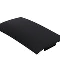 Espresso Machine Water Tank Front Cover Replacement Part for Major Brands, Easy Install, Durable Fit, black curved view