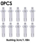 Hardcore Aluminum Hammer Drive Expansion Rivets 10 Pack Heavy Duty Tapping Screw Fasteners With Countersunk Nail Heads Dead Nuts 6.4X30Mm Knock In Bolts For Serious DIY Grind, 10 pieces in silver finish.
