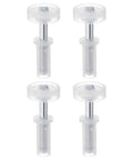 Bi-Fold Closet Door Rollers Seven-Eighths Inch Outer Diameter, Loaded Top Guide Wheels, Four Pack for Folding Pocket Doors