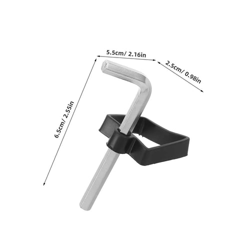 Compact Hex Wrench Set Fits Electronic Piano Stands Perfectly with Socket Sleeve Tool To Prevent Thread Damage And Stop Screws Loosening While Touring Live Gigs For Musicians Who Need Reliable Gear On The Go, 5.5cm x 6.5cm