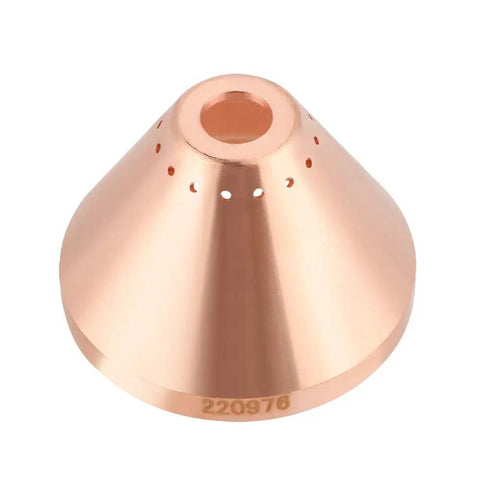 Copper Cup from the Copper Cup, Nozzle, Tips And Cover Set For Plasma Cutter Torch, Pro Grade Heavy Duty Consumables, angled view