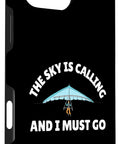 Hang Glider Art Phone Case For Men And Women The Sky Is Calling And I Must Go Hang Gliding Theme Protective Case For IPhone 16 Pro Max