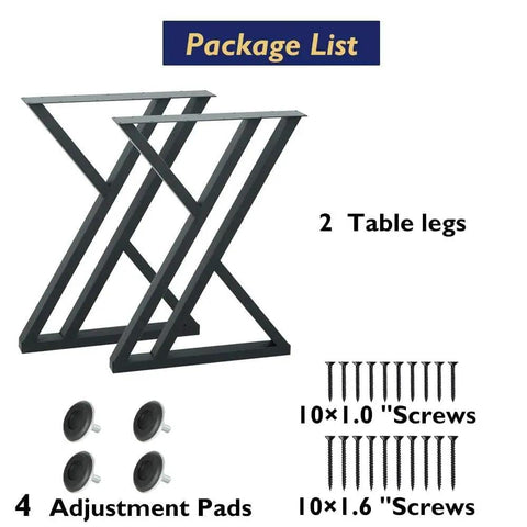 Industrial Metal Table Legs Set 28 Inch Triangle Shape Black Cast Iron Welded Wrought Iron Desk Coffee Table Nightstand Pair Of 2 Heavy Duty DIY Base For Modern Home Projects Outdoor Use