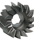 Right-hand HSS shell end mill, 2-1/4 in diameter, LOC 1-1/2 in, with helical flutes