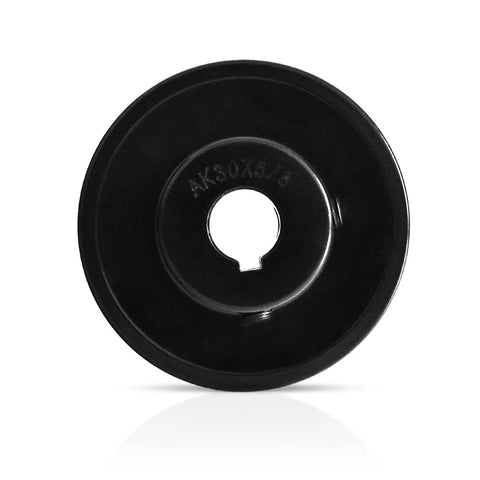 AK30 3 Inch V-Belt Pulley With 5/8 Inch Bore, Single Groove Cast Iron Wheel Built Tough For A Belt Section, Anti-Corrosion Durable Construction, Fits 4L AX Belts, Ideal For V-Belt Drive Systems And Home Workshop Machines