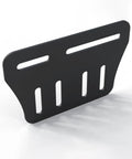 Heavy Duty Steel Bed Frame Brackets Adjustable Headboard And Footboard Connector Kit For Metal Beds Rust Proof Black Finish, showing adjustable gap.