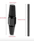 Dual Use Screw Extractor For Water Pipes And Faucets Easy Out Broken Bolt Remover, showing dimensions and design details