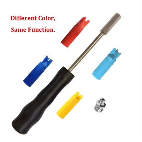 Grease Zerk Cleaner Kit For Grease Fittings With Four Color Cleaners And One Zerk Fitting A Real Game Changer with tool and cleaners.