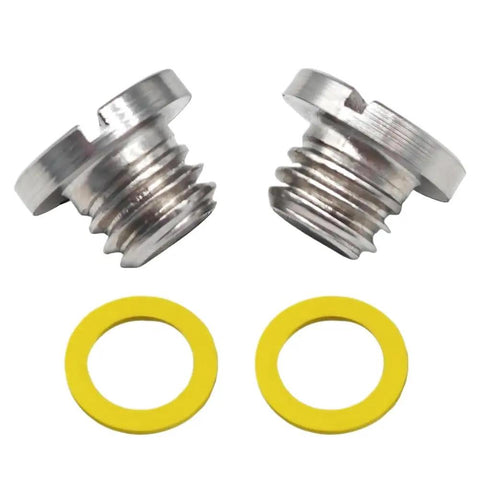 Dude this slick Lower Unit Gearcase Oil Drain Plugs Screw Kit totally fixes your MerCruiser engine trouble and swaps out that old Sierra 18-2244 plug for serious boat power and smooth long run times without any leaking headaches. stainless drain plugs with yellow washers