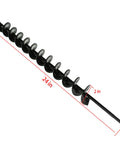 2 Inch Wide 24 Inch Long Metal Earth Auger Drill Bit For Fast Planting Of Bulbs And Garden Plants With A Three Eighth Inch Hex Shank