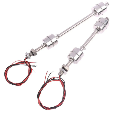 Double Ball Float Switch Water Level Sensor For Pools And Tanks With 100 150 200 250 300 350 400mm Options Dual Ball Float Mechanism Easy Install Liquid Level Monitoring Controller For Reliable No Fuss Water Management, stainless steel, wired