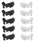 Door Lock Rod Clip Kit For Trucks And SUVs, Heavy Duty Nylon Push Clips For Door Handles And Hood Latch, black and white 1/4-inch clips