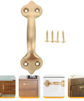 Brass Cabinet Handle 125mm Center To Center Matte Finish Modern Door Pulls For Wardrobe Drawers And Window Hardware Easy Install Durable Gold Tone Upgrade That Delivers Sleek Style For Cabinets