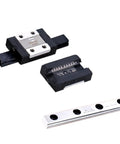 Upgrade Your Build With These High Precision Linear Guide Rail Kits Featuring MR7MN And MR9MN Blocks That Rock Smooth Motion While Delivering Low Friction For Faster Accuracy And Zero Hassle Maintenance On Any CNC Or DIY Rig. Linear guide rail kit with MR7MN and MR9MN blocks on aluminum rail.