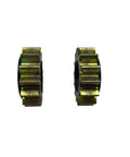 Two Pack Pinion Gear For Briggs And Stratton 593935 Engine And Toro Lawn Tractor Replacement Parts seen from side view