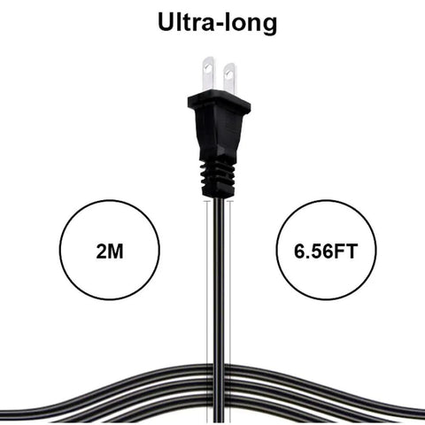 Long 6.56Ft cord for 300W Heat Gun DIY Crafts tool shown with plug and length markings in meters and feet