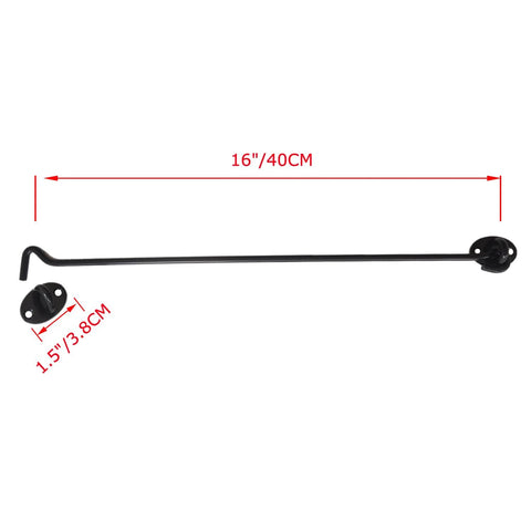 16 Inch Barn Door Hook And Eye Latch Set Heavy Duty Stainless Steel Privacy Lock No Brainer Install For Fence Shed Door