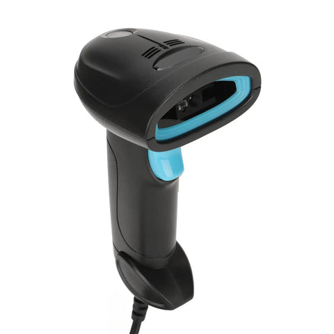 Built Tough USB Barcode Scanner For 1D 2D QR Codes, Quick Scan, ABS Construction, IP54 Dust Protected, Handheld Wired Device