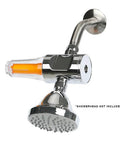 Vitamin C Inline Shower Filter Attachment For Your Existing Shower Head, Remove Up To 99.9 Percent Chlorine And Chloramines, chrome filter